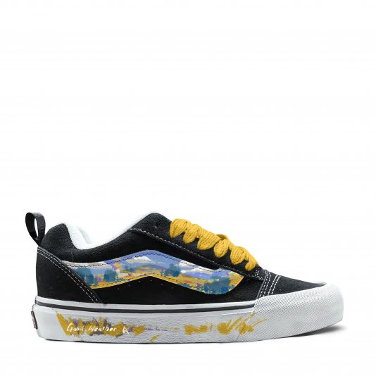 [ CUSTOM ] Knu Skool Artistic Pastel Black/Blue/Yellow